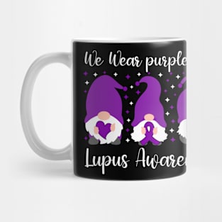 We Wear Purple For Lupus Awareness Mug
